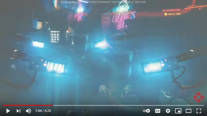 Cyberpunk 2077 flashing lights