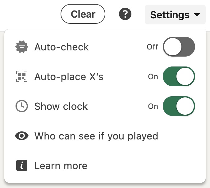 Auto-place X's selected